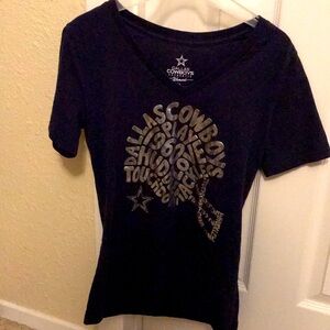 Dallas Cowboys v neck t shirt
